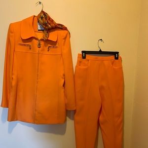 2pc Orange Suit